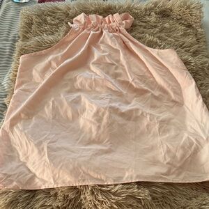 Elegant Peach Sleeveless Blouse